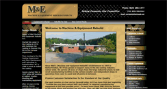 Desktop Screenshot of machineandequipmentrebuild.com